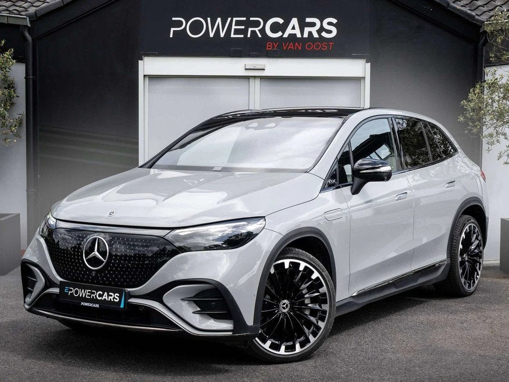 Mercedes-Benz EQE SUV 350 +AMG Line | Hyperscreen | Designo, Auto's, 215 kW, Zwart, 5 zetels, Zilver of Grijs