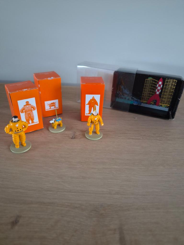 Kuifje op de maan beeldjes, Verzamelen, Ophalen of Verzenden