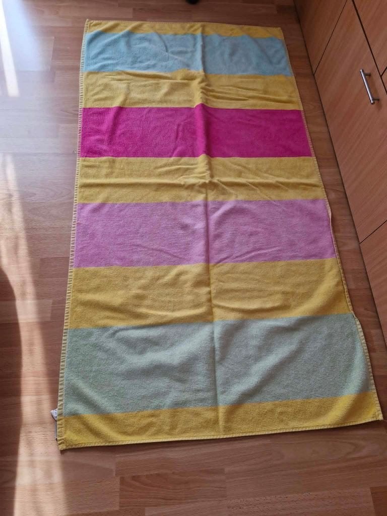 serviettes de plage, Maison & Meubles, Enlèvement, Comme neuf, Bleu, Serviette