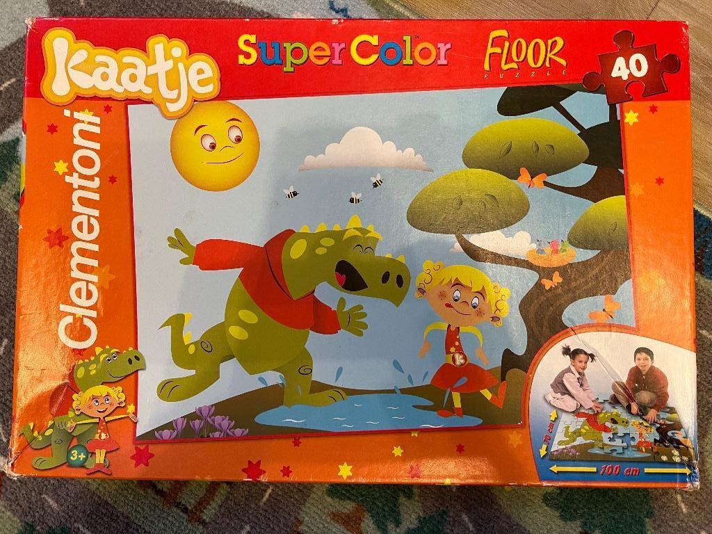 Clementoni Kaatje vloerpuzzel - 40 stukken - 100x70 cm, Ophalen, 10 tot 50 stukjes, Gebruikt, 2 tot 4 jaar