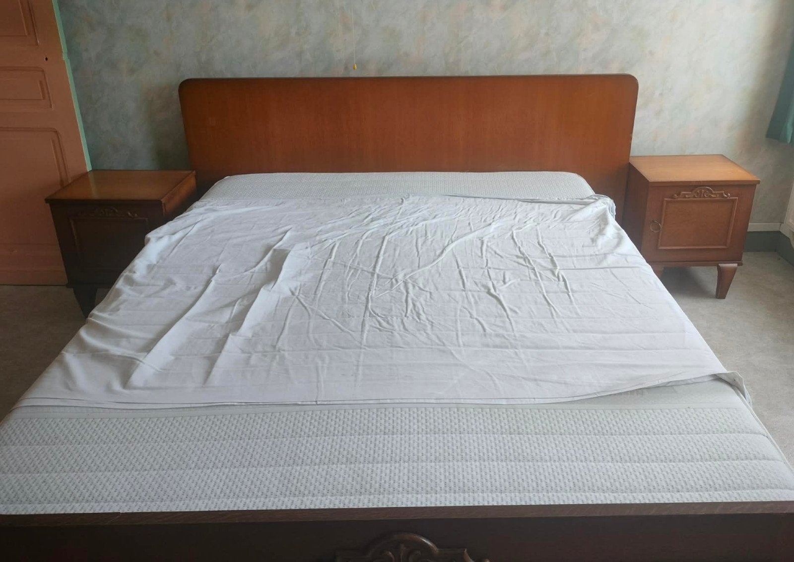 Chambre à coucher vintage, Maison & Meubles, Enlèvement, Utilisé, Deux personnes, Années 60-70