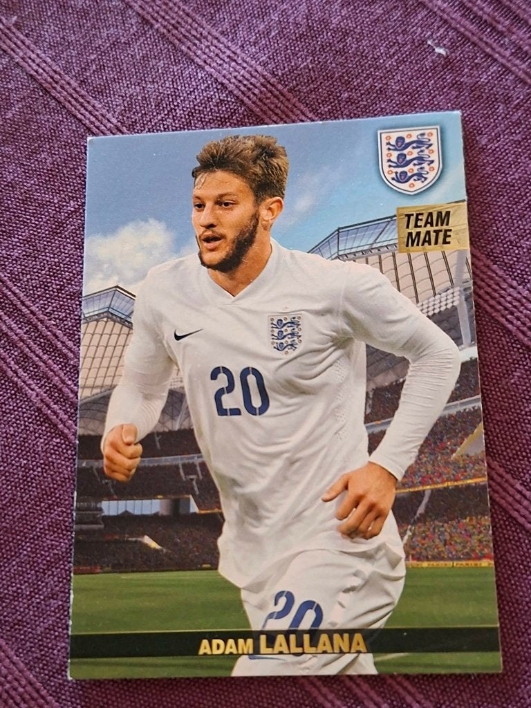 Panini / Voetbalkaart / Adam Lallana / Engeland, Verzamelen, Ophalen of Verzenden, Gebruikt, Spelerskaart