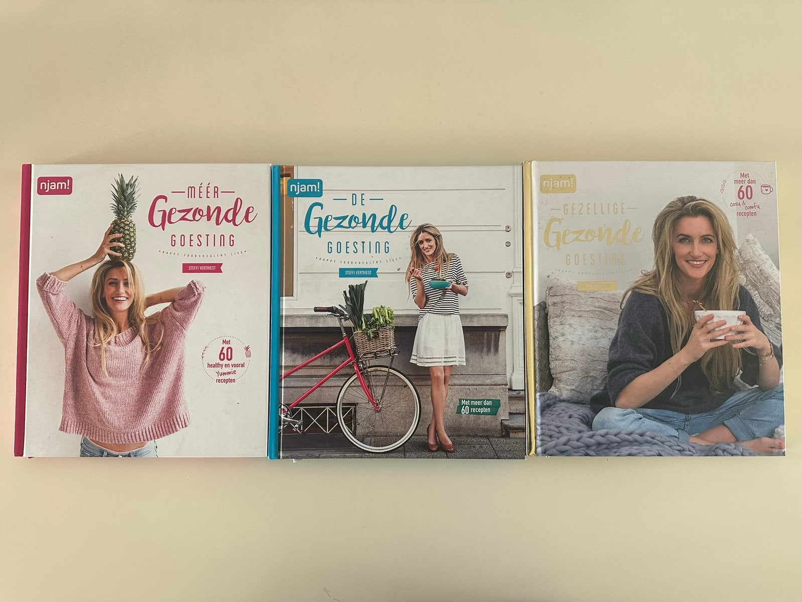 3 kookboeken Steffi Vertriest, Livres, Enlèvement, Comme neuf