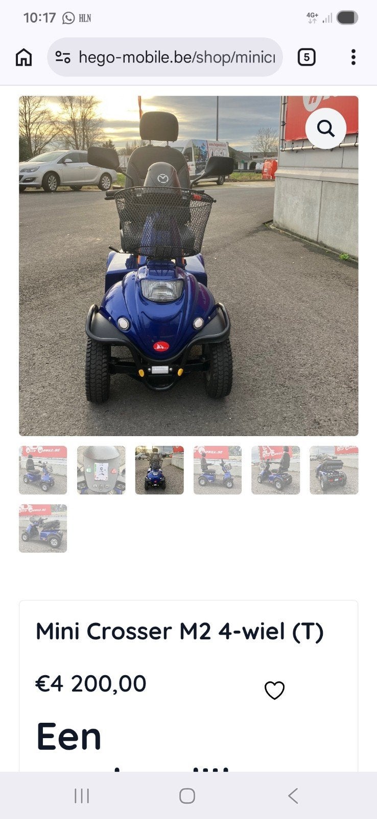 Scootmobile nieuwstaat batterijen zeer goede autonomie, Enlèvement