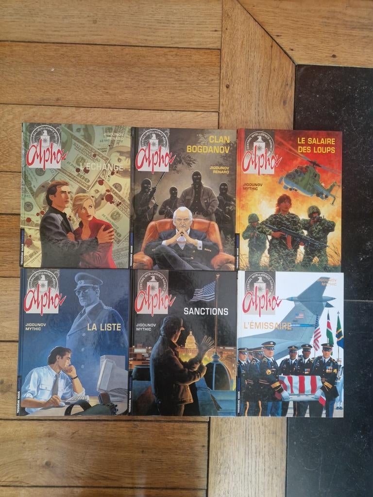 Lot de 6 bd alpha 1 à 6, Livres, Enlèvement ou Envoi