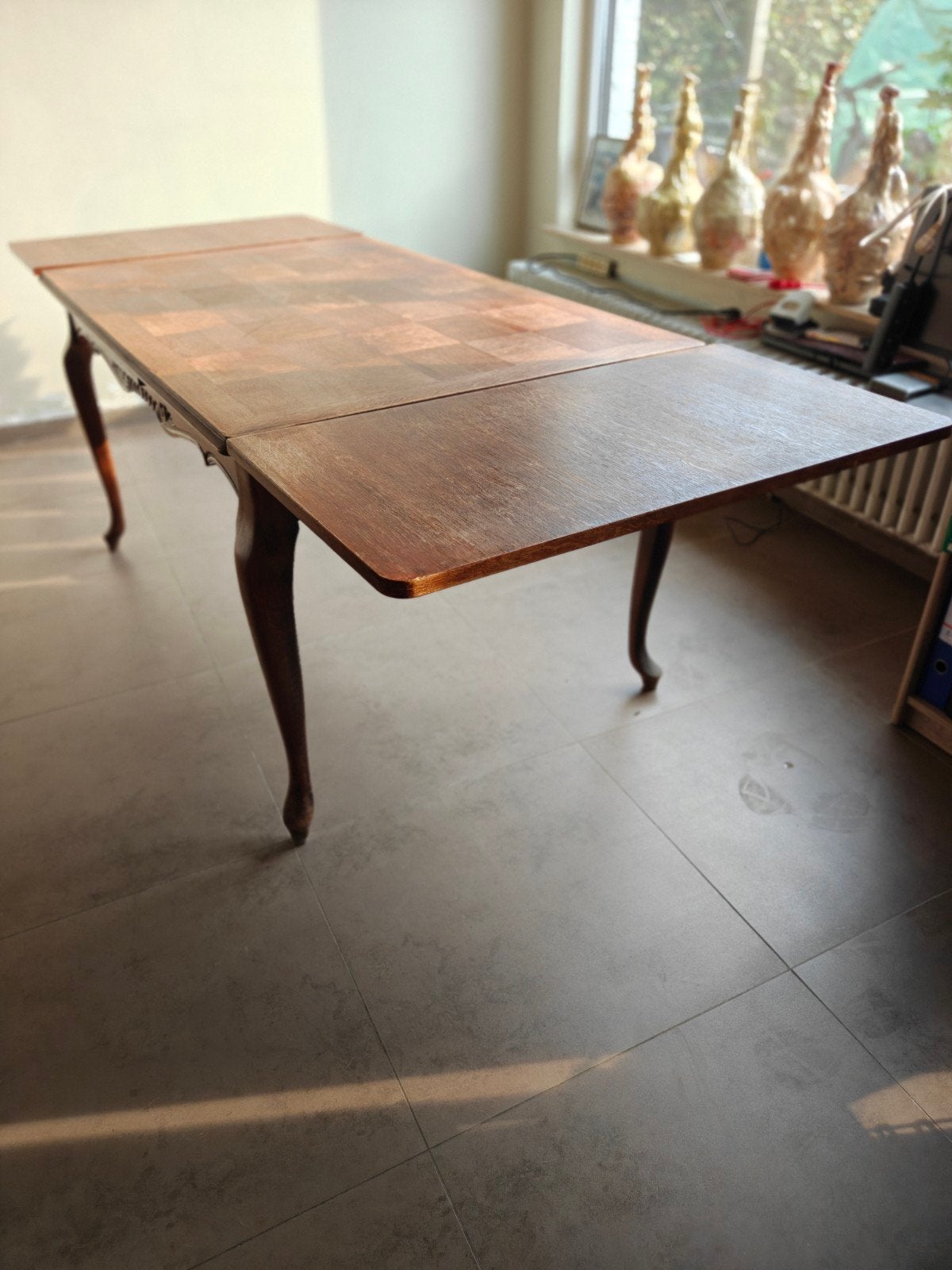 table à manger extensible vintage, Vintage, Enlèvement, Utilisé, 50 à 100 cm