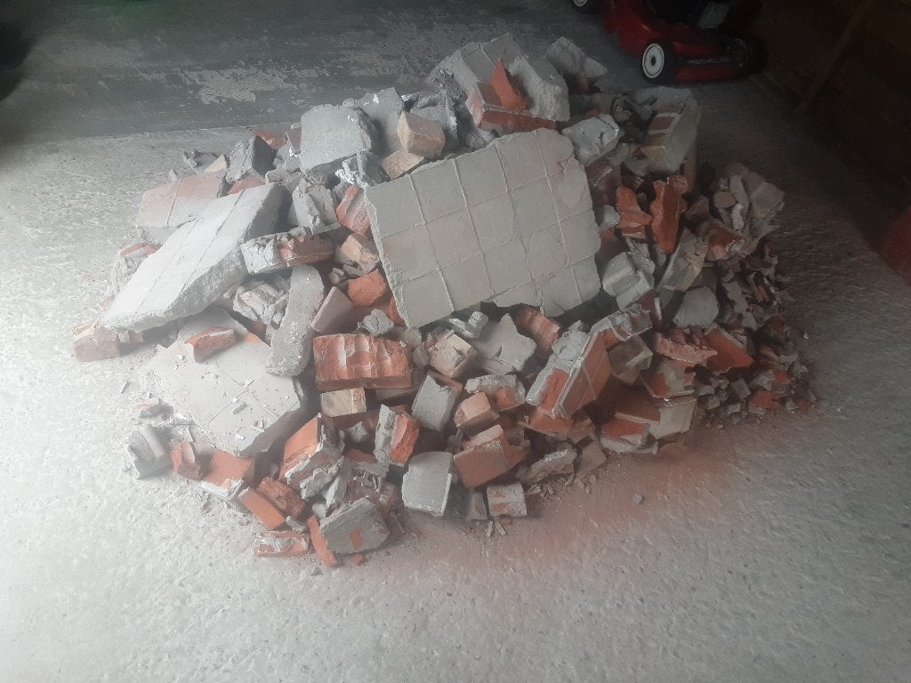 Steengruis 0,5 kubiek gratis, Enlèvement