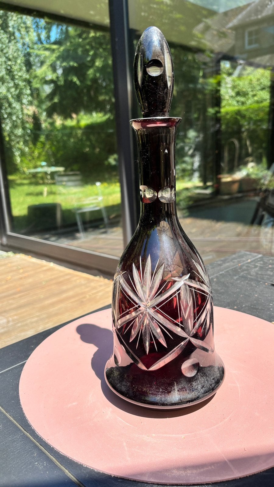 Carafe en cristal du Val Saint-Lambert., Antiquités & Art, Enlèvement