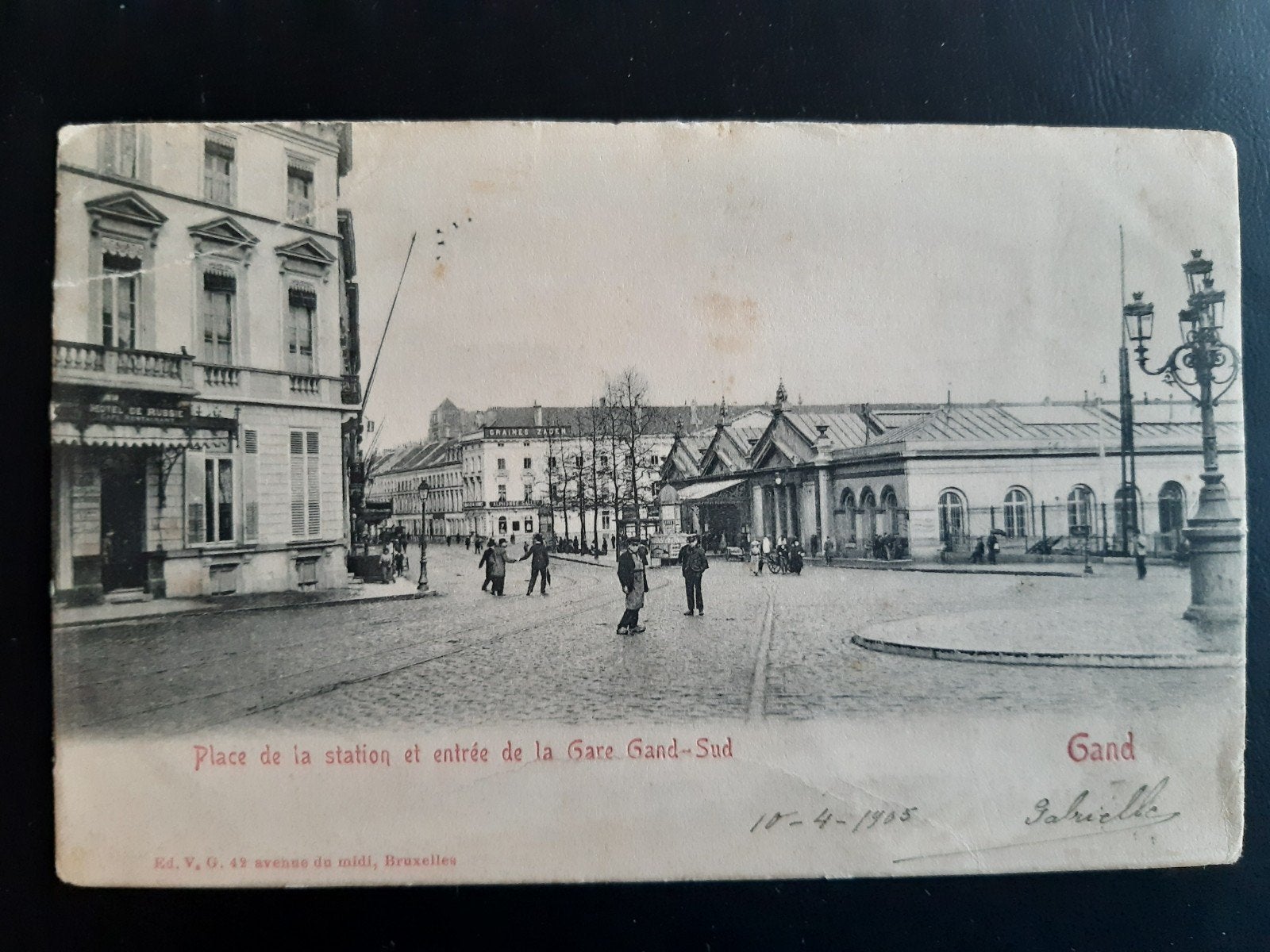GENT GAND GARE sud ZUID STATION 1905, Verzamelen, Ophalen of Verzenden