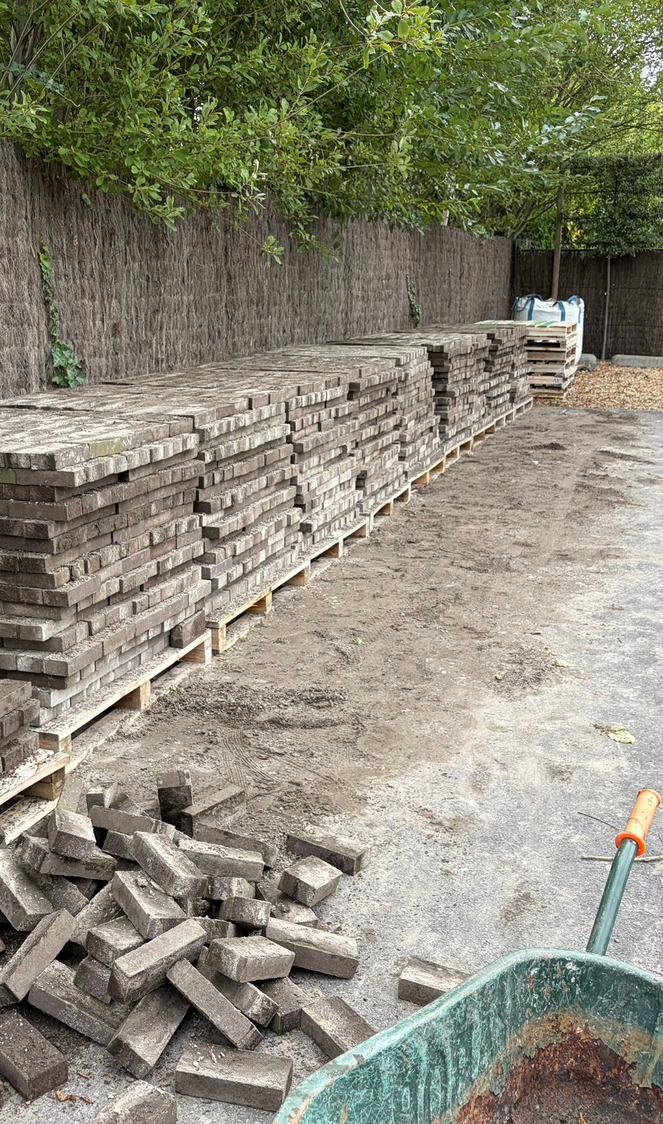 Pavés en terre cuite Recup sur palette, Jardin & Terrasse, Enlèvement