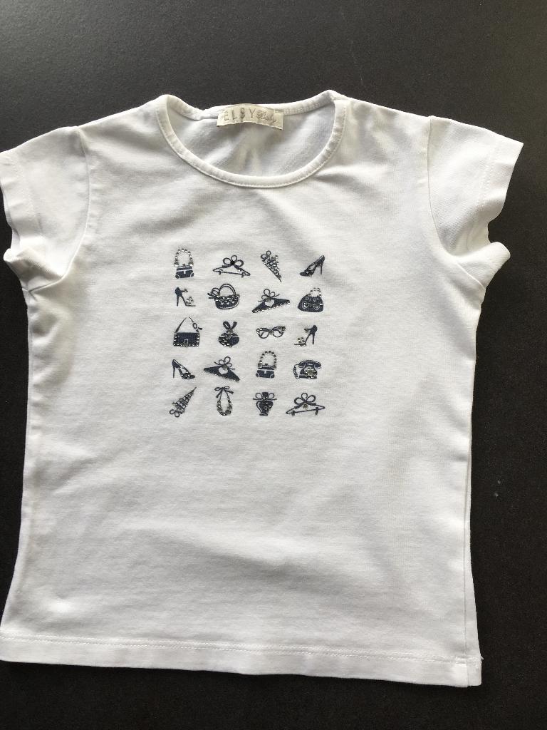 T-shirt wit Elsy maat 80, Kinderen en Baby's, Babykleding | Maat 80, Elsy, Meisje, Nieuw, Ophalen of Verzenden