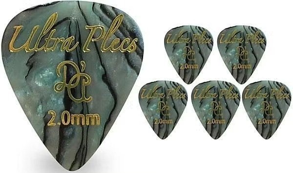DAndrea Ultra Plecs Abalone plectrum 2.00 mm 6-pack, Enlèvement ou Envoi, Neuf, Autres instruments
