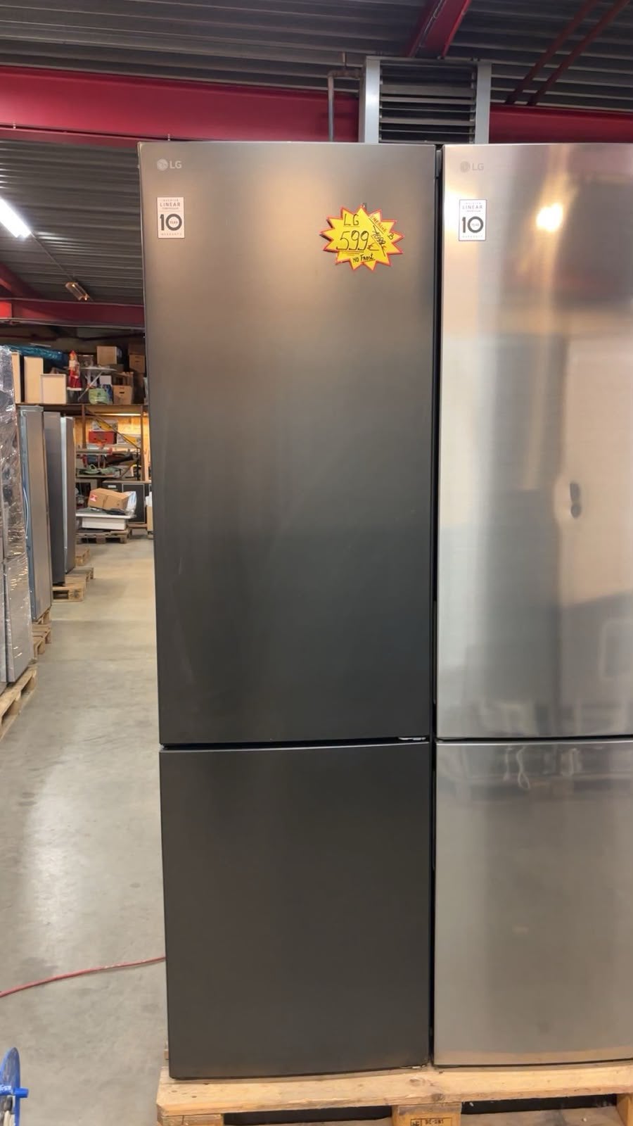 LG koelkast met vriesvak — nieuw — matzwart — 589€, Elektronische apparatuur, Ophalen, Zo goed als nieuw, Met vriesvak