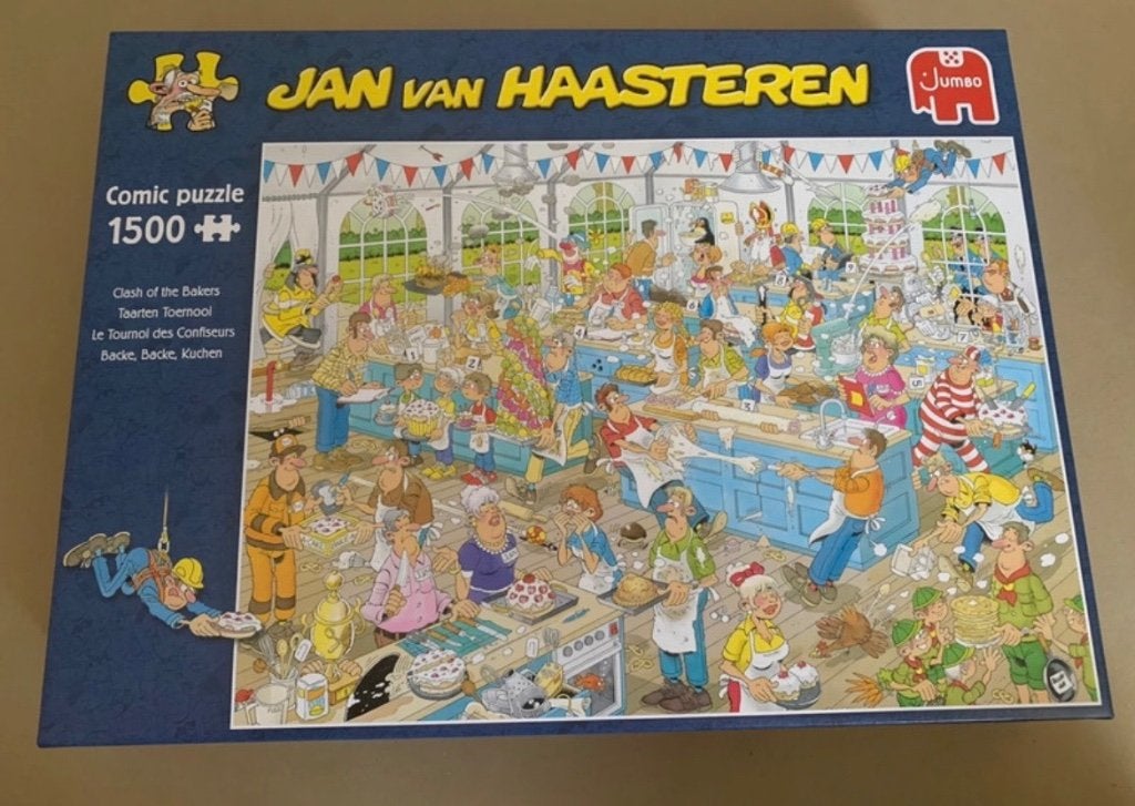 Jan van haasteren 1500 stukjes, Ophalen, 500 t/m 1500 stukjes, Zo goed als nieuw, Legpuzzel