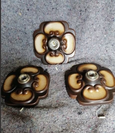 vintage set fat lava wandlamp Hustadt eind 60er j., Enlèvement, Maison et Meubles