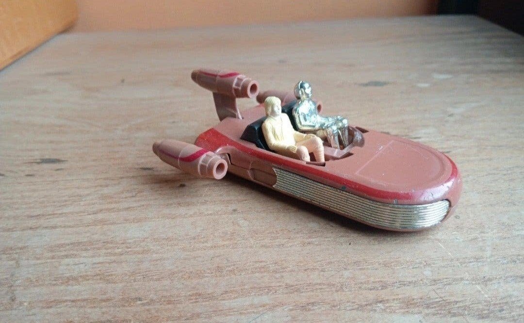 Star wars vintage land speeder diecast 1978, Verzenden, Gebruikt