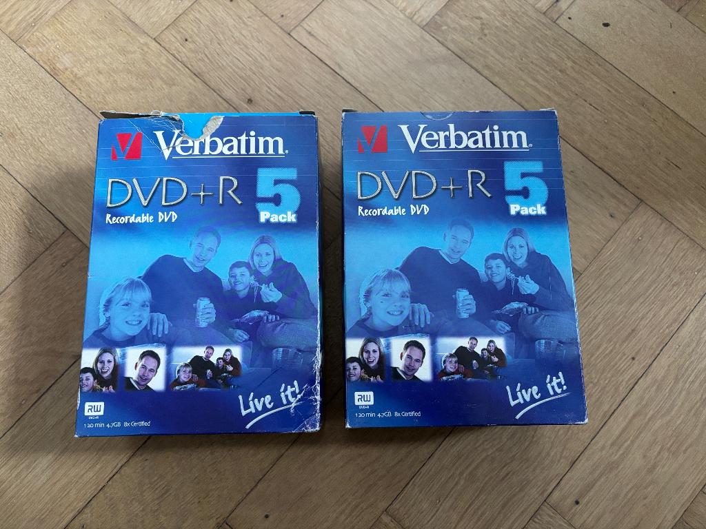 DVD+R RW 120 minutes 4,7GB Verbatim Neuf et Scellé, Enlèvement ou Envoi, Neuf, Dvd, Verbatim