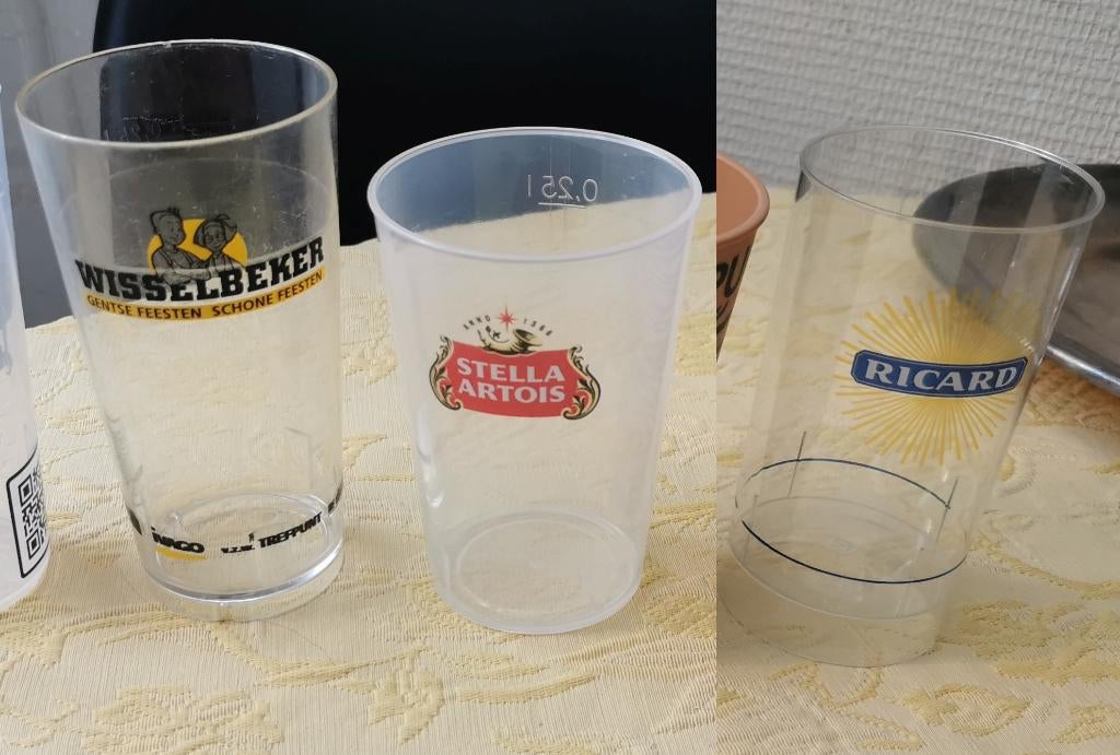 Festivalbekers herbruikbaar Gentse Feesten en andere, Verzamelen, Ophalen of Verzenden, Gebruikt, Overige typen