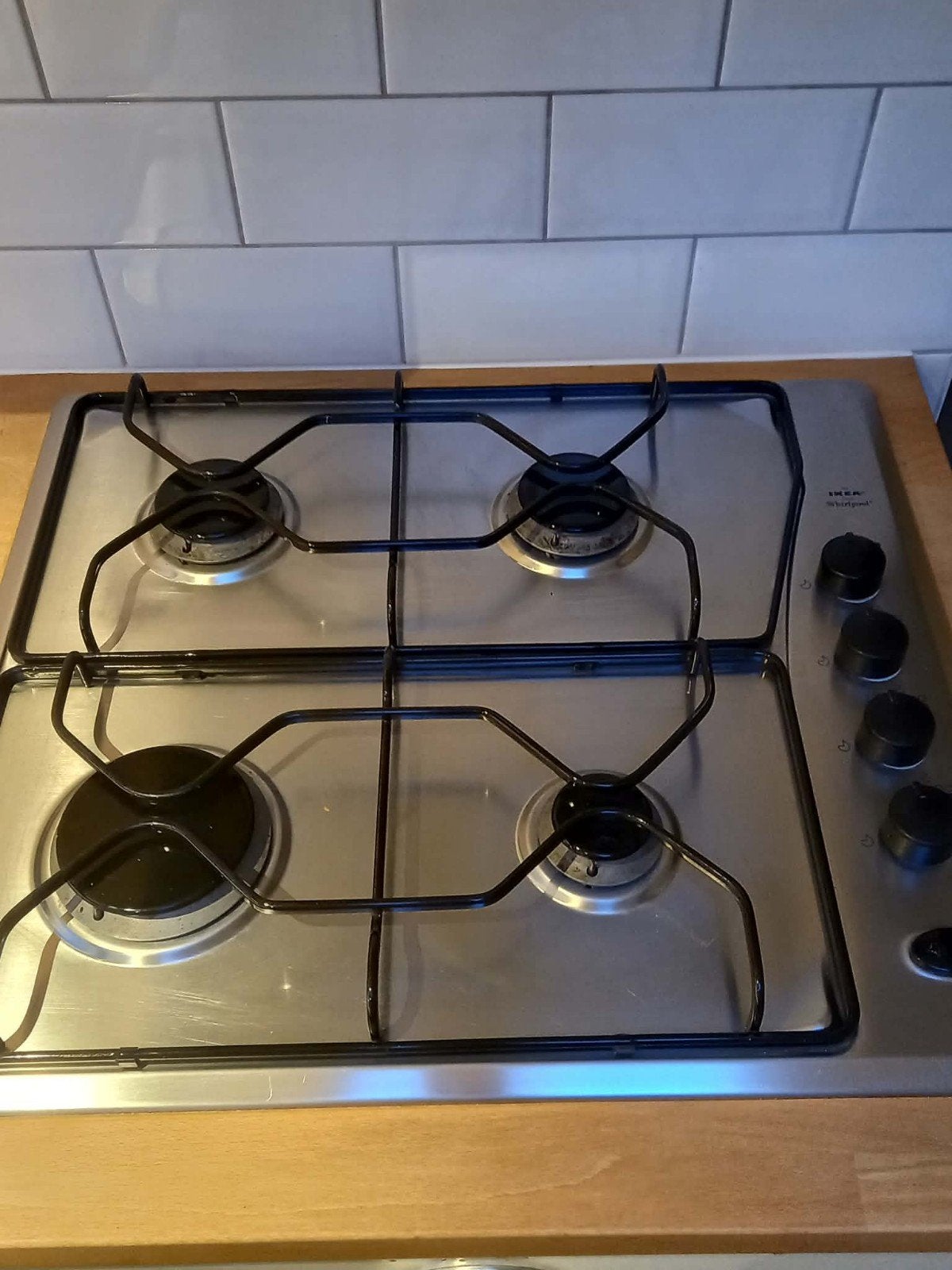 gaskookplaat, Ophalen, Gebruikt, 4 kookzones, Inbouw