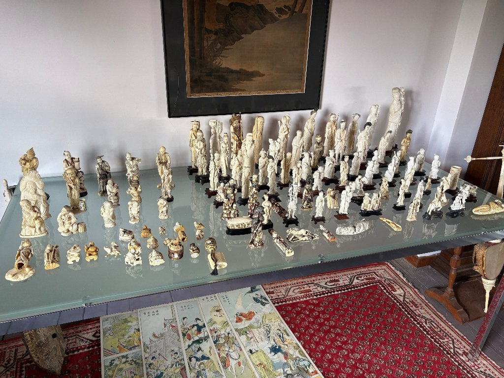Grande collection de personnages chinois et japon 18/19/20e, Antiquités & Art, Enlèvement