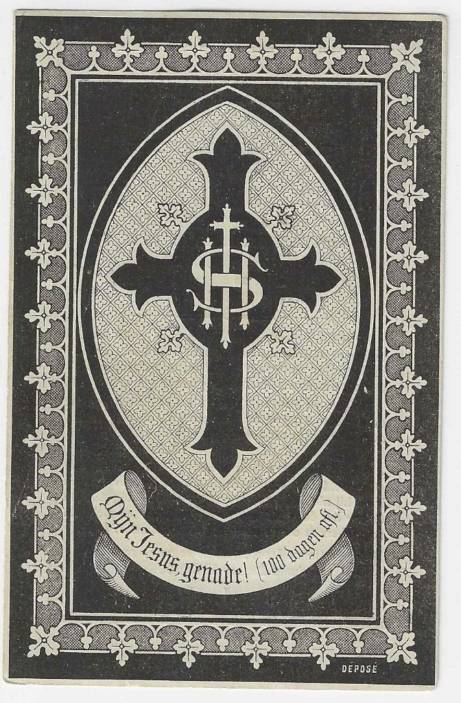 Eduardus Six, Moorseele 1822 - Moorsele 1887, Ophalen of Verzenden, Bidprentje