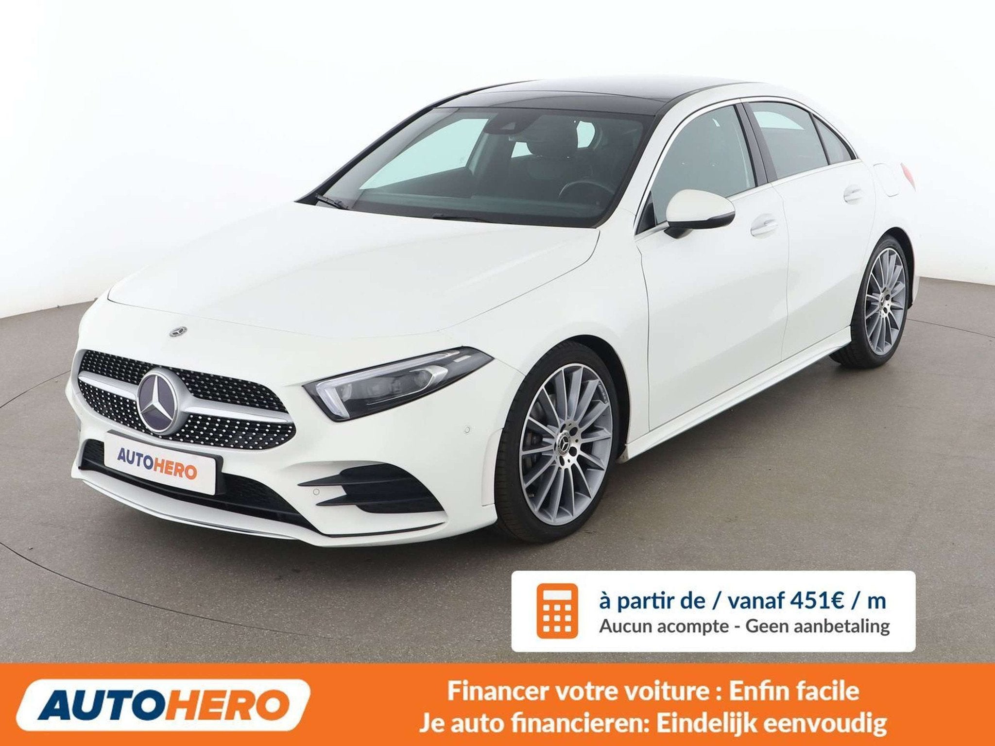 Mercedes-Benz A-Klasse 180 A 180 d AMG Line (bj 2019), Auto's, 4 deurs, Gebruikt, 116 pk, Alcantara