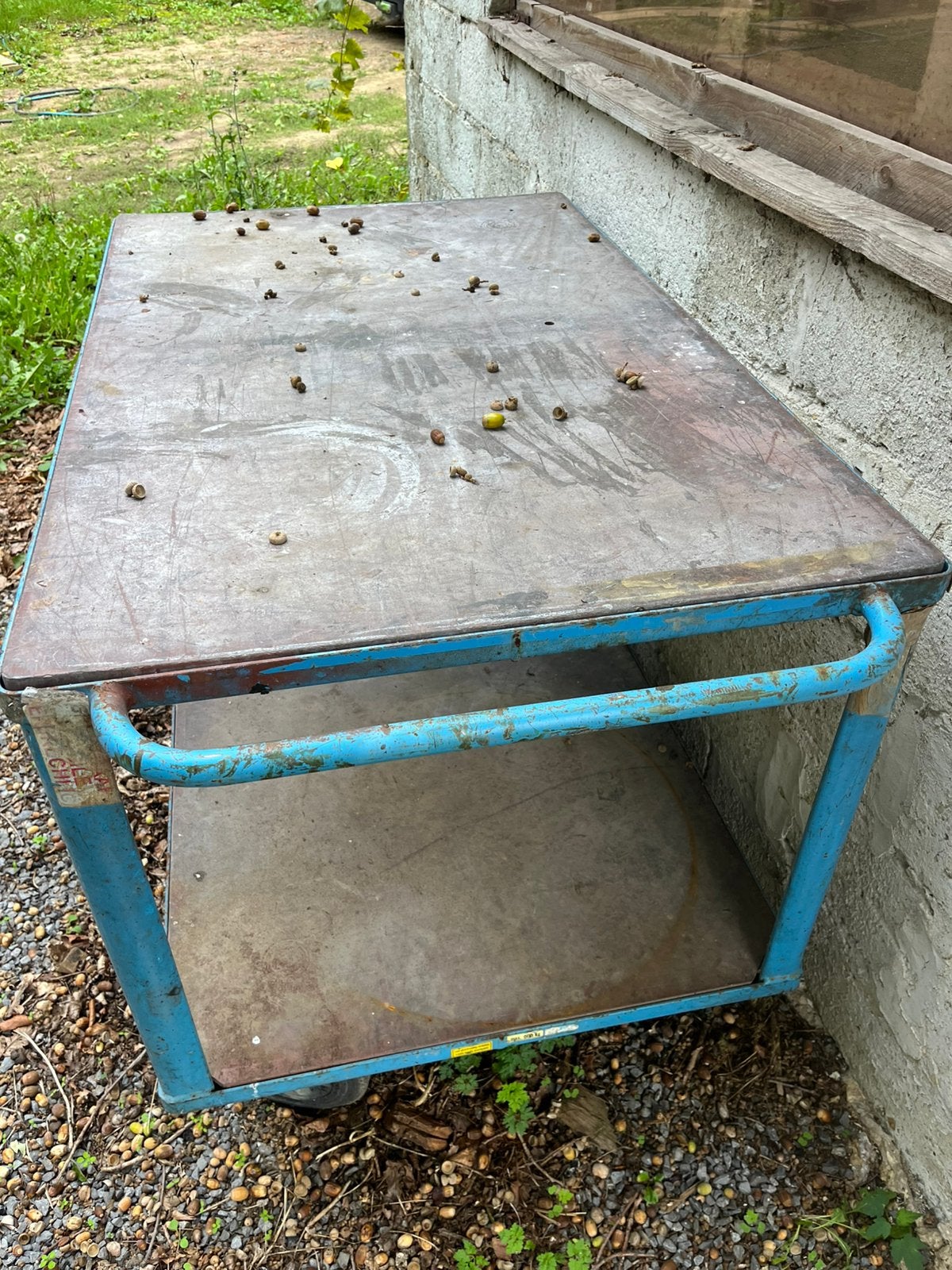 Table à roulettes avec frein pour atelier, Bricolage & Construction, Enlèvement, Utilisé