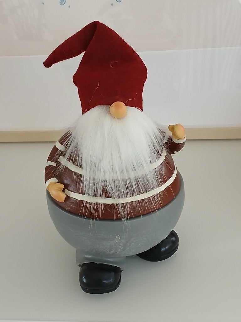 kerstmanpot in polyresin, Ophalen of Verzenden, Nieuw