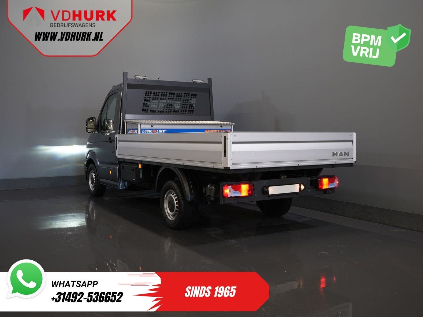 Volkswagen Crafter (MAN TGE) 2.0 DSG Aut. Open Laadbak 340x2, Auto's, Automaat, Bedrijf, Diesel, Te koop