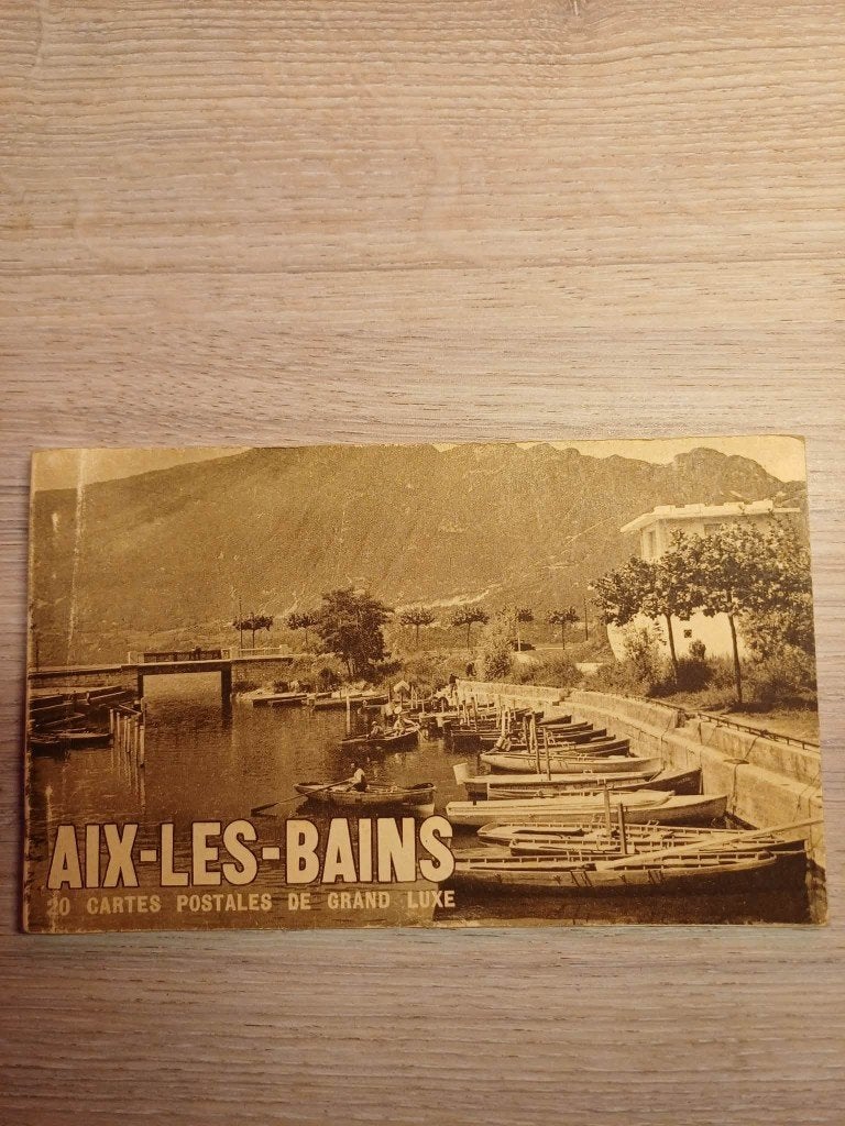 Oude ansichtkaarten notitieboek Aix-les-Bains (8 kaarten), Verzamelen, Postkaarten | Buitenland, Verzenden, 1920 tot 1940, Ongelopen