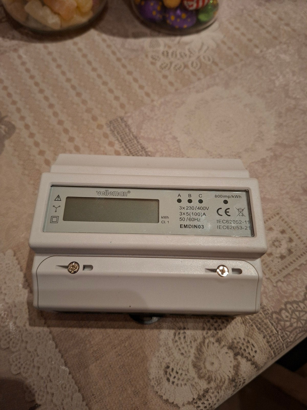 Velleman EMDIN03 kilowattuur teller, Enlèvement