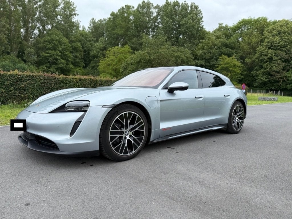 Porsche Taycan Sport Turismo, Autos, Porsche, Cuir, Argent ou Gris, Achat, Noir