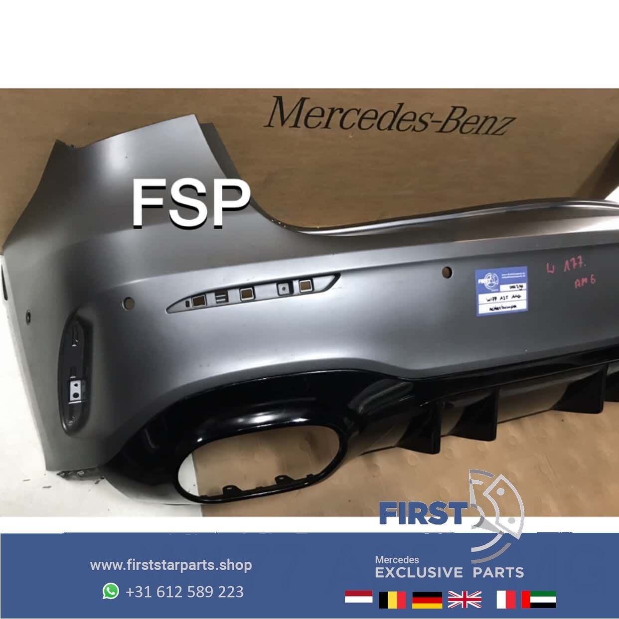W177 ORIGINELE A35 AMG ACHTERBUMPER Mercedes A Klasse 35 201, Gebruikt, -, Ophalen of Verzenden, Achter