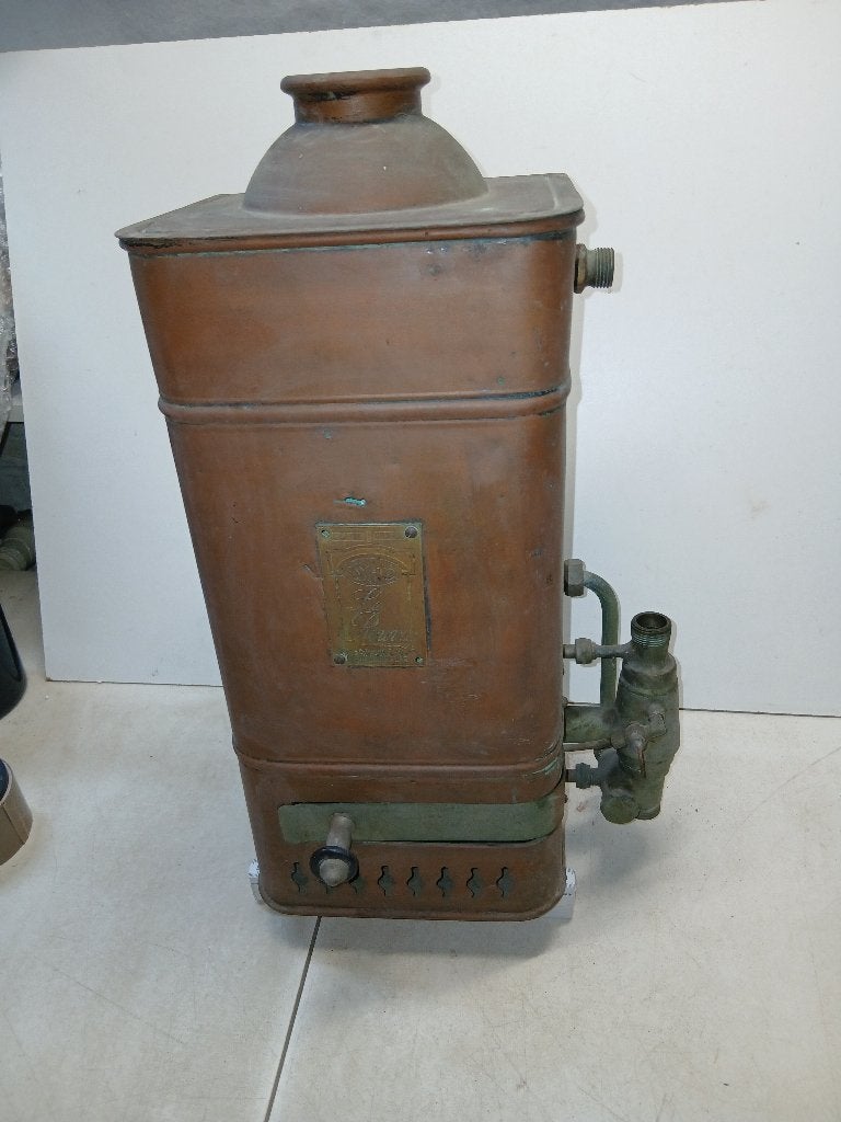 Ancien chauffe eau gaz année 30, Antiquités & Art, Antiquités | Outils & Instruments, Enlèvement ou Envoi
