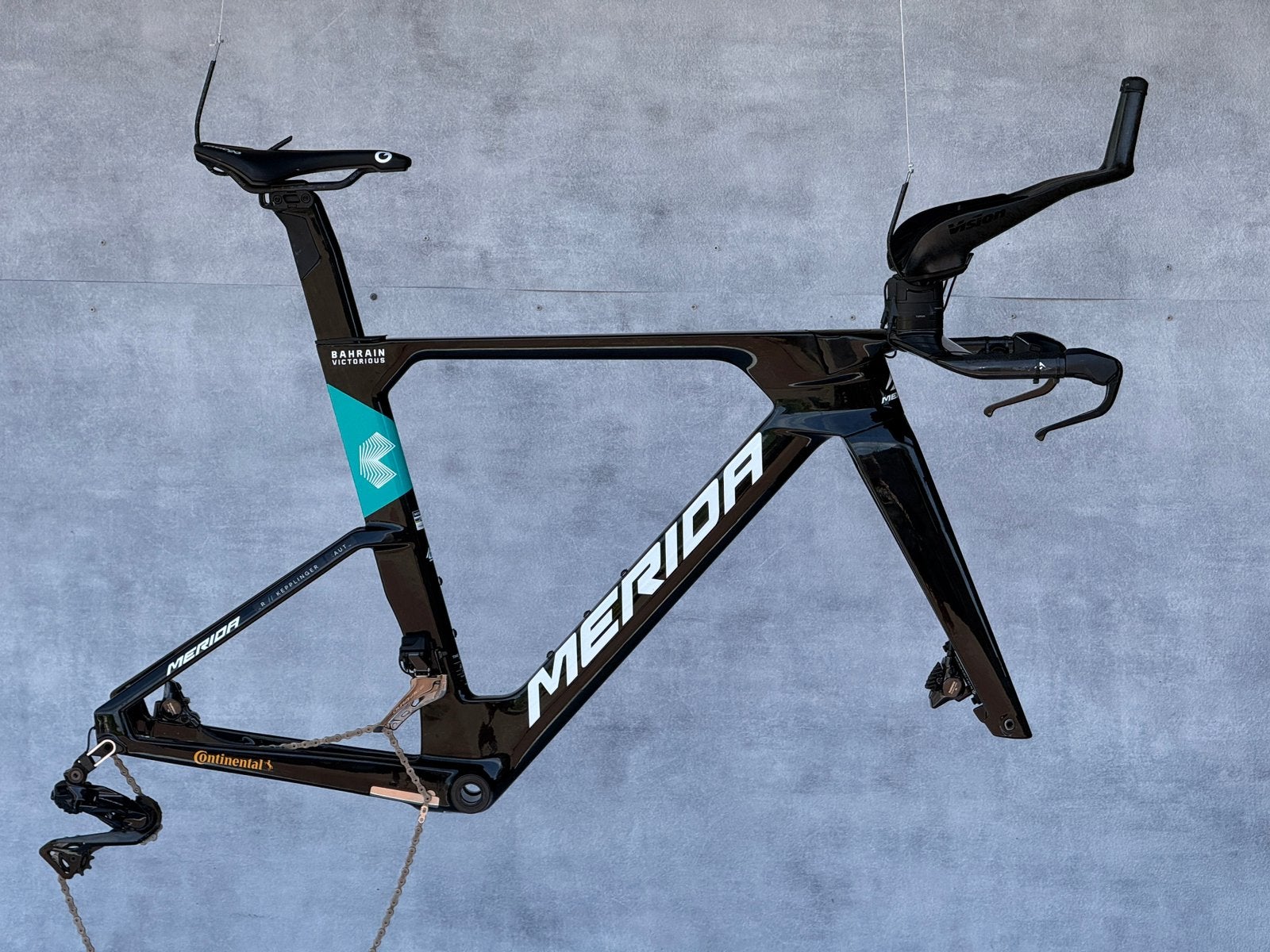 Tijdritfietsen Team Bahrein S en M Dura ace Di2 12s Disc, Fietsen en Brommers, Ophalen of Verzenden, Zo goed als nieuw, Carbon