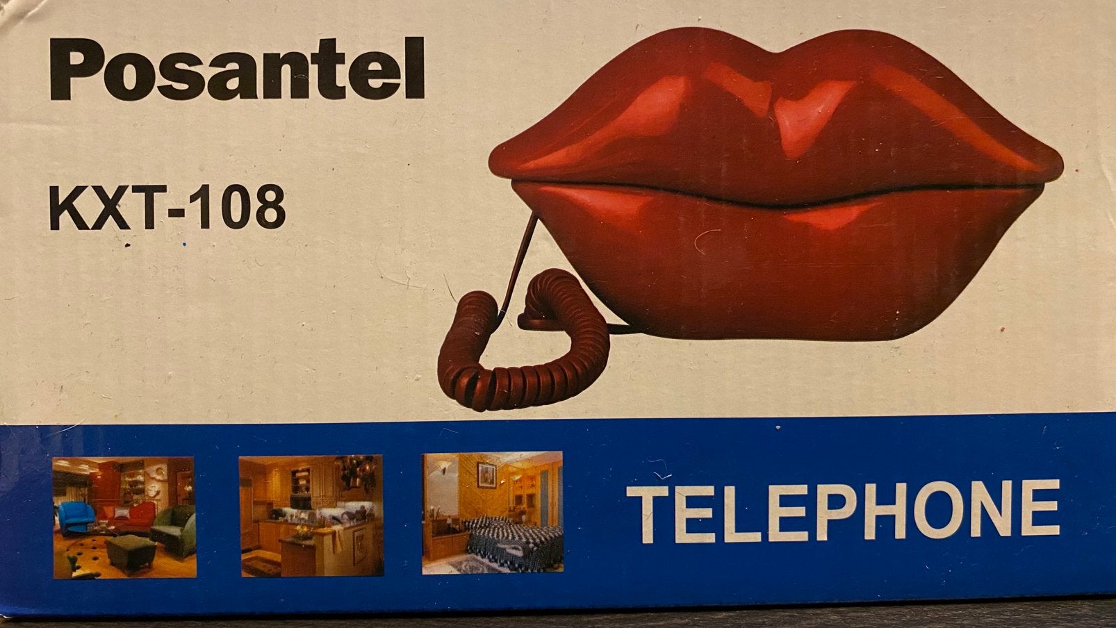 Téléphone fixe rétro vinntage en forme de lèvres, Enlèvement, Neuf