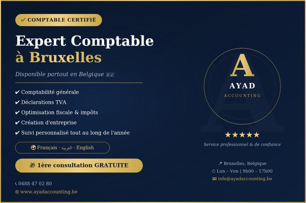 Comptable à Bruxelles — Indépendants & PME |, Services & Professionnels, Comptables & Chefs comptables, Administration ou Comptabilité
