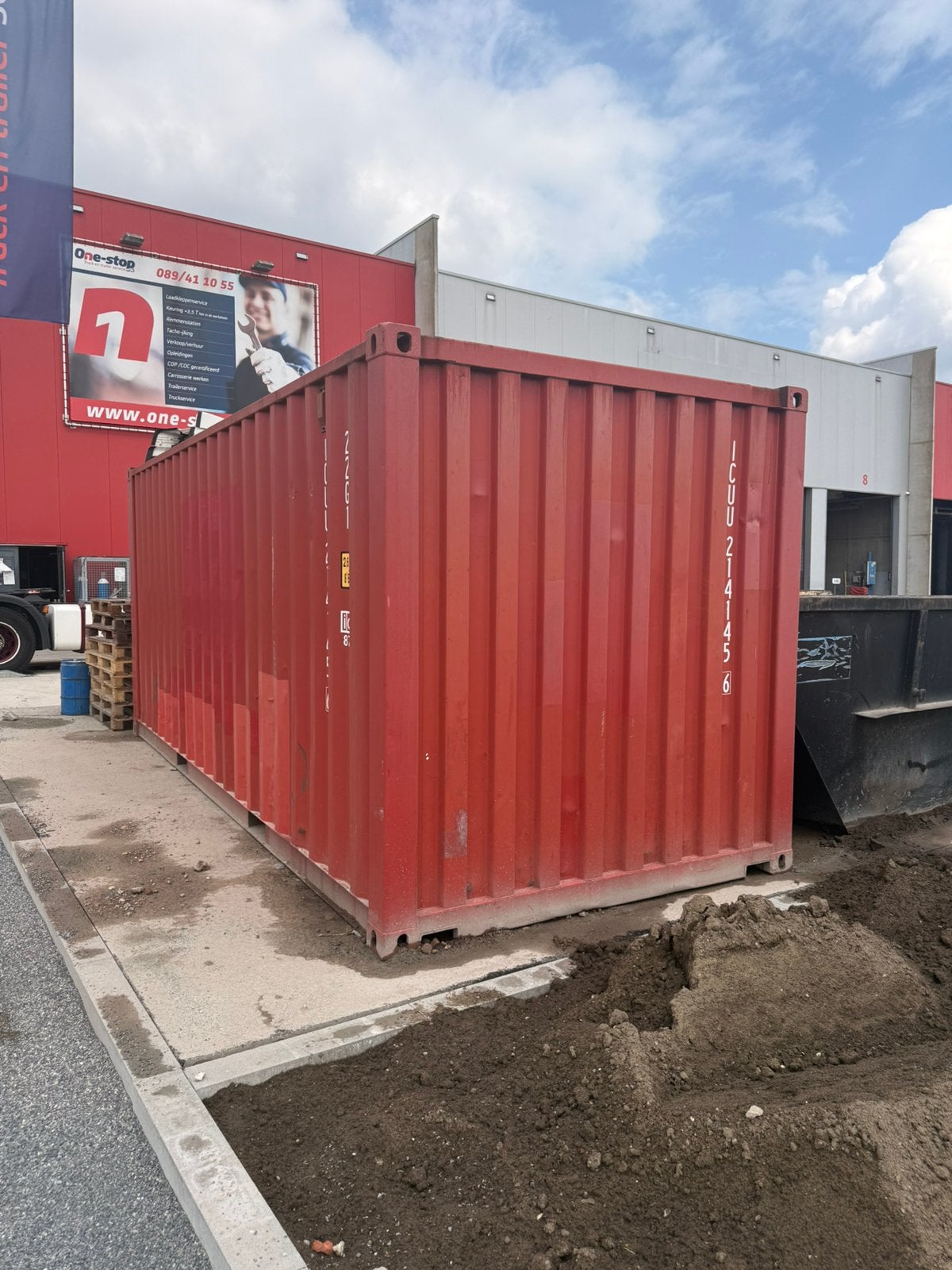 Zeecontainer 20 ft, Doe-het-zelf en Bouw, Ophalen