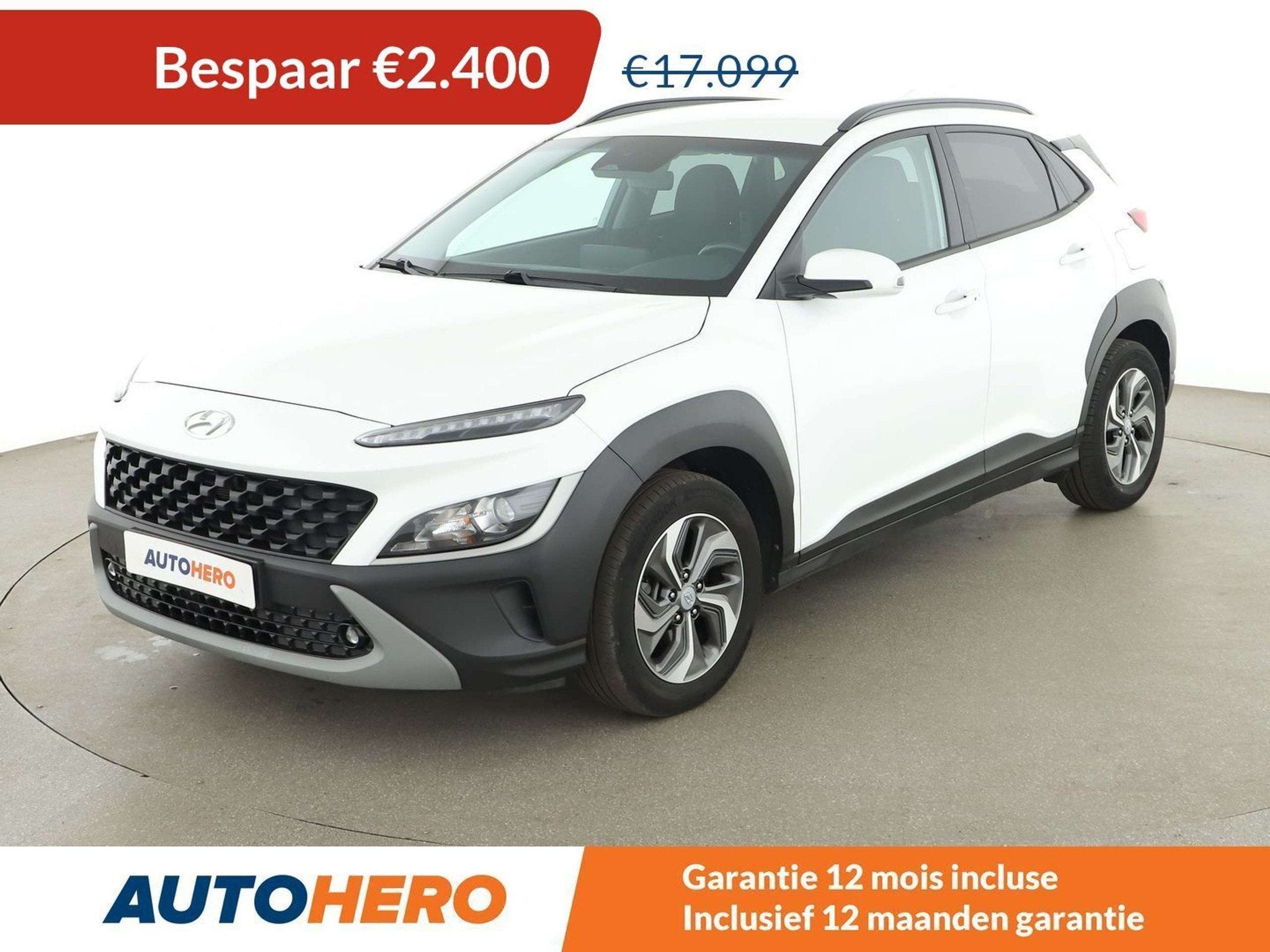 Hyundai KONA 1.6 Hybrid Creative 2WD (bj 2021, automaat), Auto's, Stof, Gebruikt, Euro 6, 1580 cc