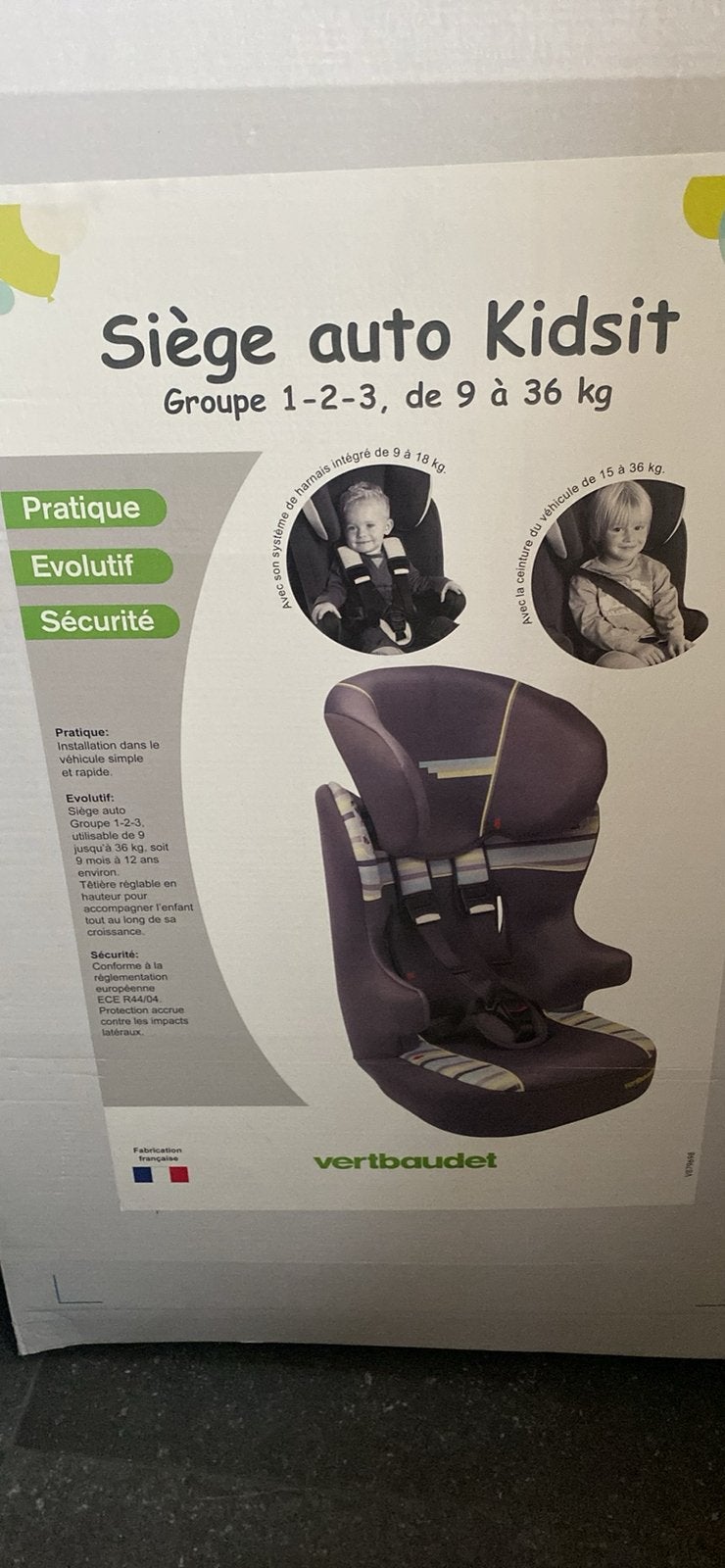 Siège Auto Kidsit, Enlèvement, Comme neuf
