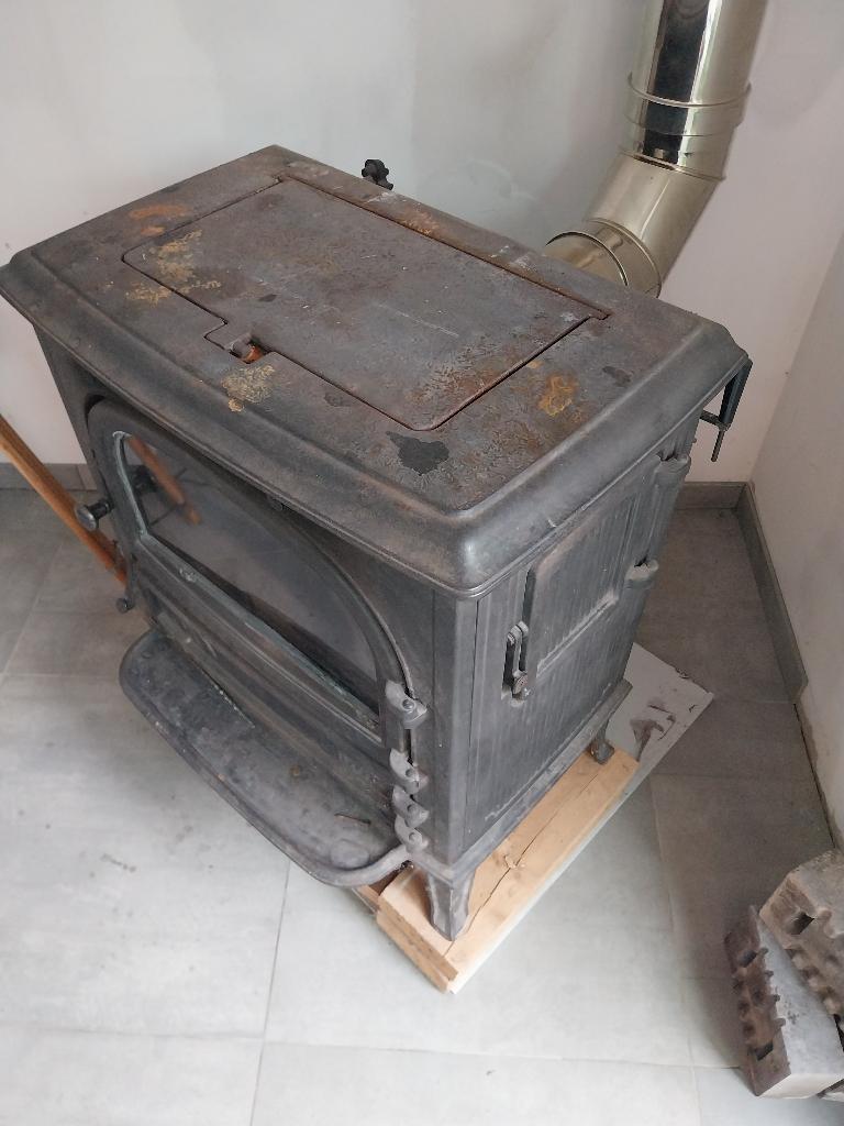 houtkachel, Enlèvement, Utilisé, Bois, Autoportant