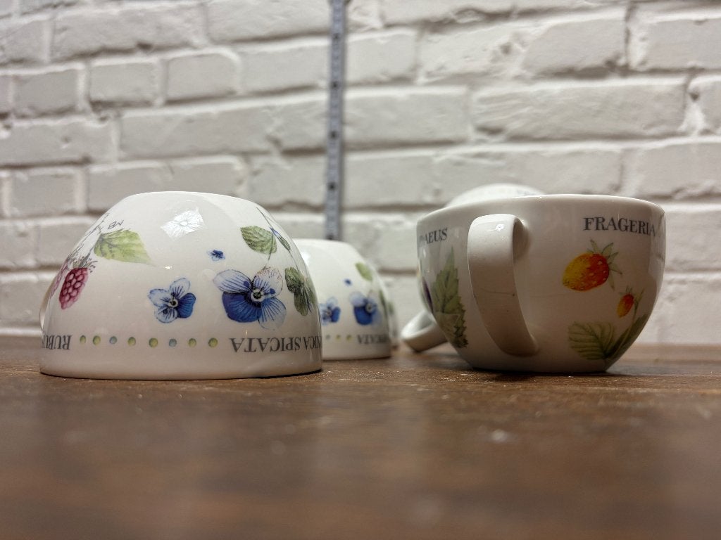 Set van 6 Marjolein Bastin "Wildflowers" Grote Koppen, Weet ik niet, Zo goed als nieuw, Weet ik niet, Porselein