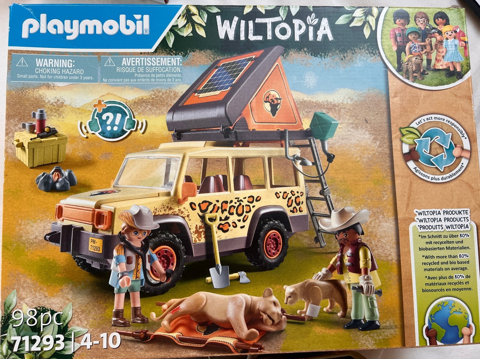 Playmobil wiltopia, Ophalen