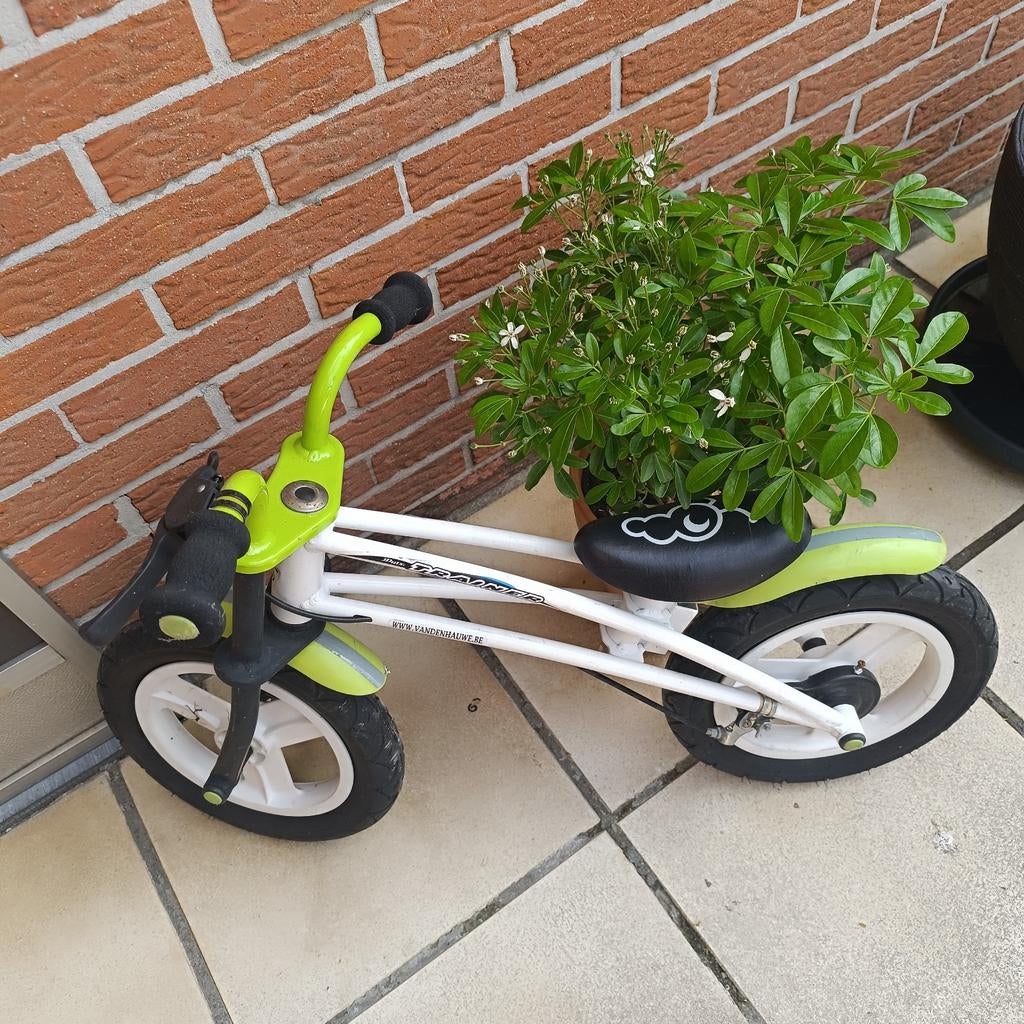Loopfiets / balance bike wit-groen, Ophalen, Loopfiets