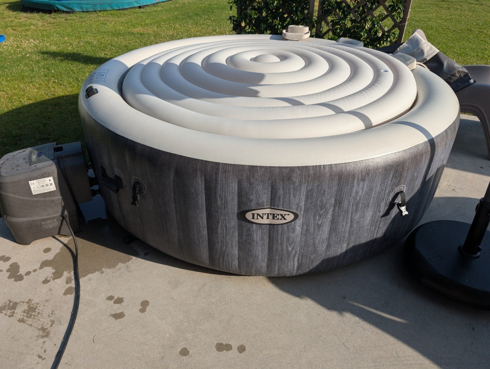 intex jacuzzi 6 personen, Ophalen, Gebruikt, Filter, Opblaasbaar