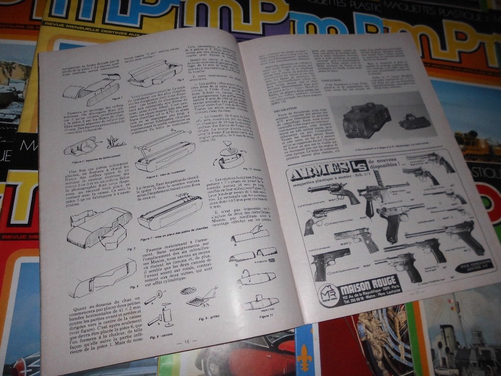 lot 18 oude tijdschriften tijdschriften MPM plastic model, Verzamelen, Ophalen of Verzenden