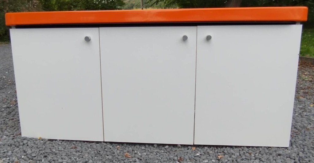 Meuble lavabo double vasque Alape vintage, Enlèvement, Utilisé, Meuble lavabo