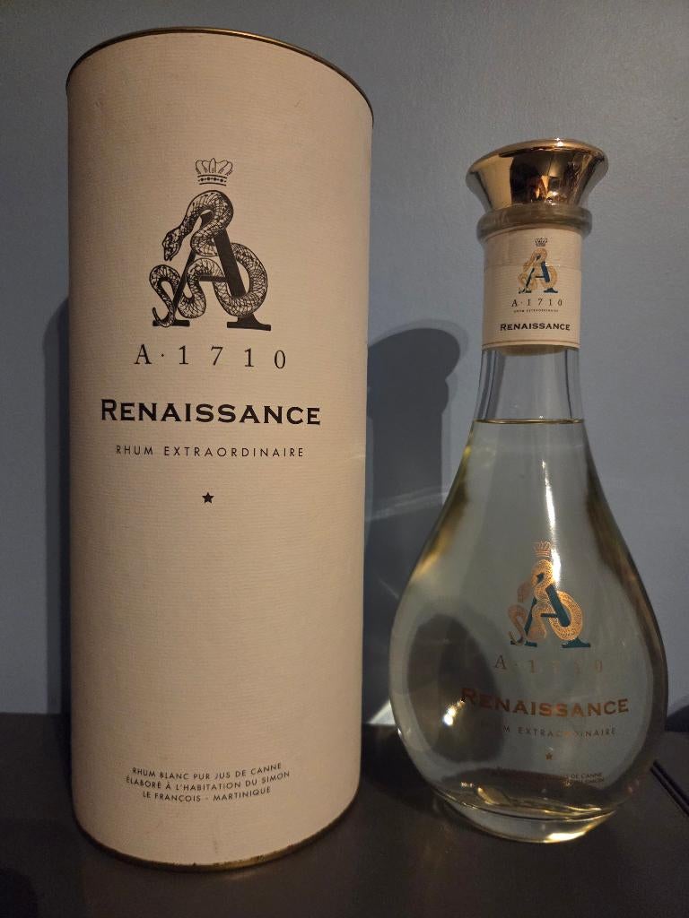 A1710 Renaissance witte rum (emb 2020) 52% rum, Verzamelen, Ophalen of Verzenden