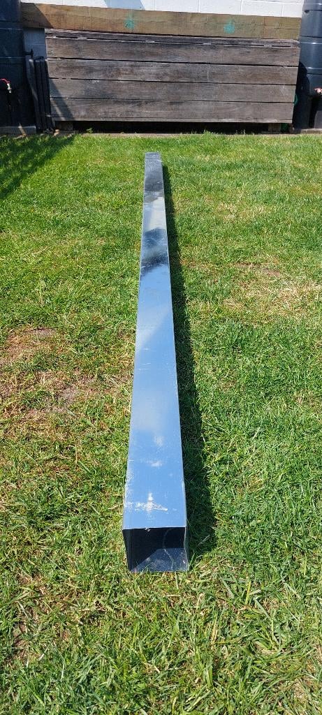 Zinken afvoerbuis 3m,  100 x 100 mm, Ophalen, Afvoer, 2 tot 4 meter, Zo goed als nieuw