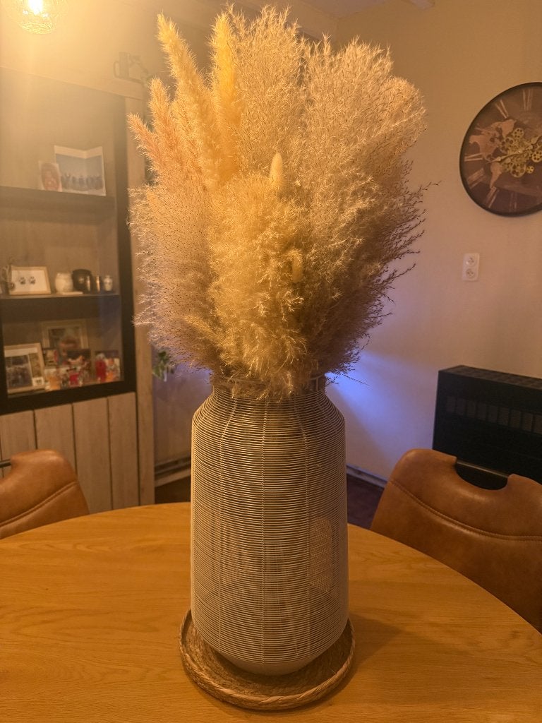 Grote pampas met vaas, Ophalen, Nieuw